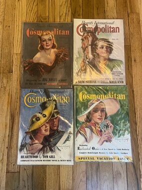 4 Cosmpolitian Magazines from 1937!